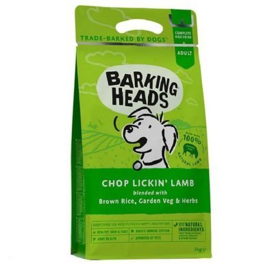 Barking Heads είναι 100% πλήρης διατροφή παρασκευασμένη με επιλεγμένα ποιοτικά συστατικά,για το ενήλικο σκυλάκι σας με αρνί.