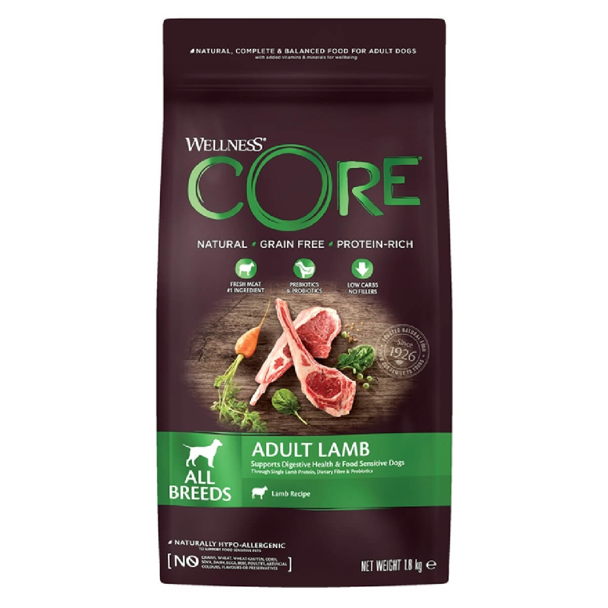 wellness-core-adult-all-breeds-lamb-arni Wellness Core, Adult με Αρνί - All Breeds