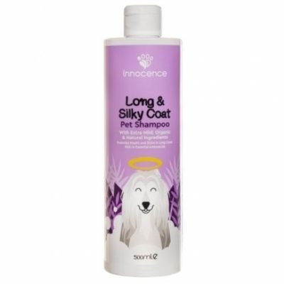 innocence-long-silky-coat-500ml-2667-0got Σαμπουάν προστασίας, ενυδάτωσης, ενδυνάμωσης, επιδιόρθωσης και θρέψης για μακρύτριχους μανδύες.