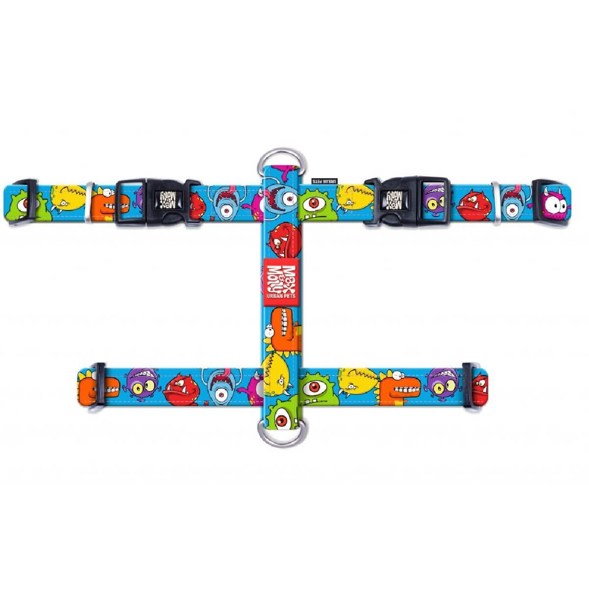 max-molly-h-harness-little-monster Σαμαράκι σκύλου από την Max & Molly σε σχέδιο Little Monster