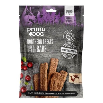 Northern Treat Μπάρες με υψηλή περιεκτικότητα σε κρέας Grain Free. Καταλληλο για ενήλικους σκύλους όλων των φυλών και μεγεθών. Παπια & Ρεγγα