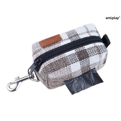 Amiplay Waste Bags London Brown Μεγάλη γκάμα αξεσουάρ για σκύλους Amiplay. Αγοράστε από την άνεση του σπιτιού σας απο την Dog Art.Brown