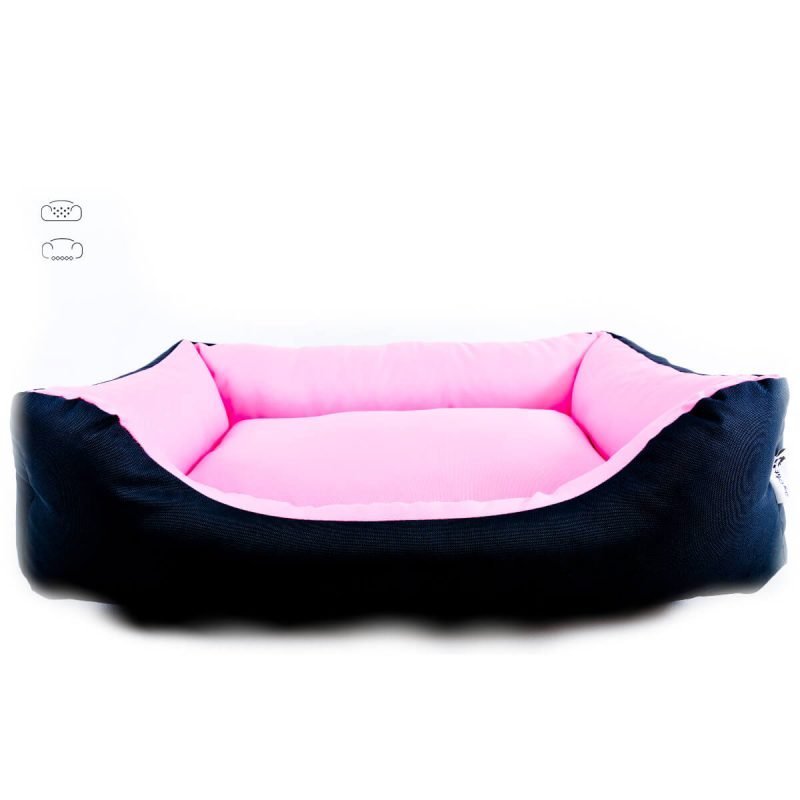 dog-art-couch-bed-pink-dark-gray
