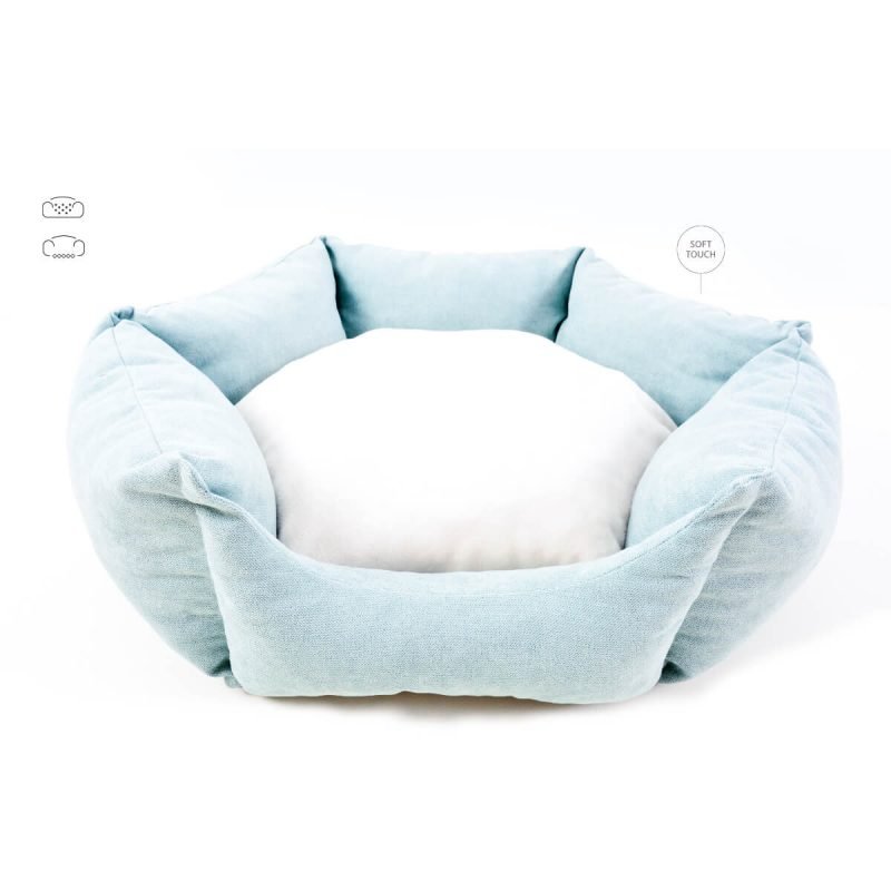 dog-art-hexagon-soft-bed-mint