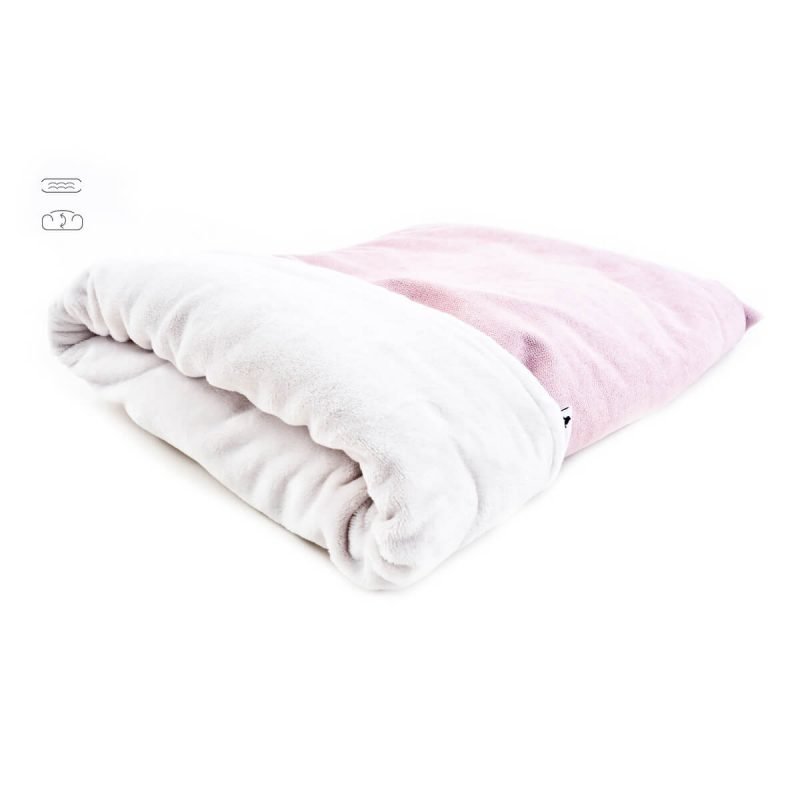 dog-art-soft-sleeping-bag-pink-cream