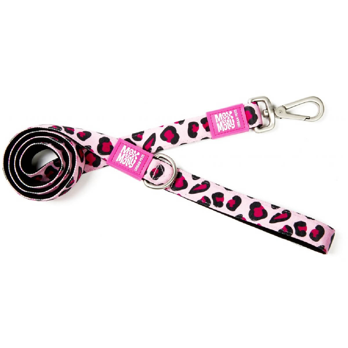 max-molly-odigos-peripatou-leash-leopard-pink Οδηγός Περιπάτου από την εταιρεία Max& Molly σε σχέδιο Leopard Pink