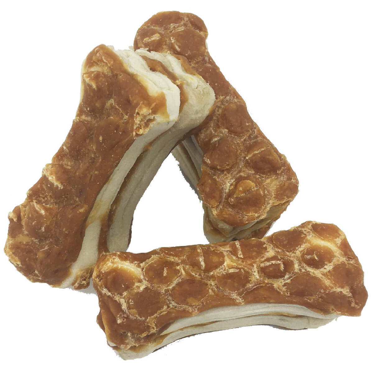 the-barkers-bbq-chicken-layers-12cm Λιχουδιές BBQ για σκύλους, Pressed Bone Chicken, 12cm | 60gr | 1 τμχ