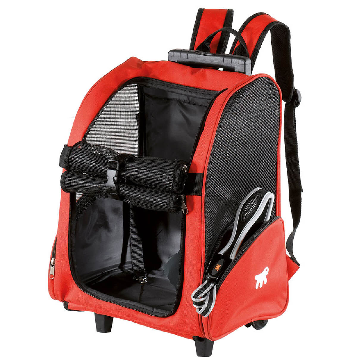 ferplast-tsanta-trolley-metaforas-red (1) Πρακτικό και εύχρηστο Τρόλεϊ Τσάντα Μεταφοράς από την Ferplast από Νάιλον. Διαθέσιμο σε μπλε και κόκκινο.Είναι κατασκευασμένο από ανθεκτικό νάιλον.