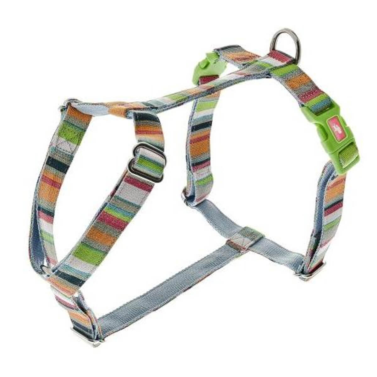 ferribiella-colourful-stripes-harness-samaraki-stitholouro-skylou-volta-polixromes-riges Οικονομική σειρά αξεσουάρ βόλτας Σκύλου από την εταιρεία Ferribiella. Σαμαράκια, περιλάιμια, οδηγοί περιπάτου όλα σε διάφορα όμορφα σχέδια και χρώματα. Σαμαρακι, στηθόλουρο Σκύλου από την σειρά Πολύχρωμες ρίγες
