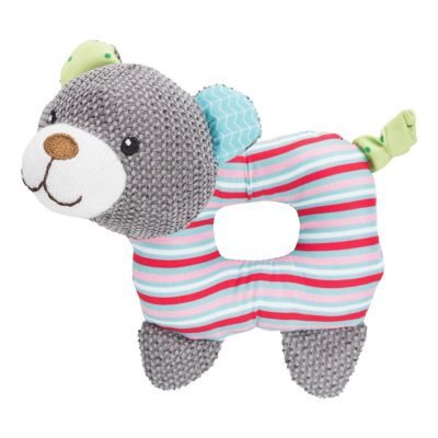 Παιχνίδι με ήχο, από την σειρά Trixie Toy Junior είναι κατάλληλο τόσο για αγκαλιά όσο και ως μάσημα παιχνίδι για τον τετράποδο φίλο σας. Σχέδιο Αρκουδάκι, 16cm, κατασκευασμένο από ύφασμα πολυεστέρα. Για ουρά έχει ένα κόμπο από ύφασμα για μάσημα.