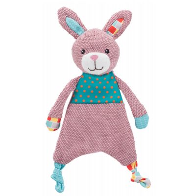 Παιχνίδι με ήχο, από την σειρά Trixie Toy Junior είναι κατάλληλο τόσο για αγκαλιά όσο και ως μάσημα παιχνίδι για τον τετράποδο φίλο σας. Σχέδιο κουνέλι, κατασκευασμένο από ύφασμα πολυεστέρα. Στα ποδαράκια του έχει κόμπους από ύφασμα για μάσημα.