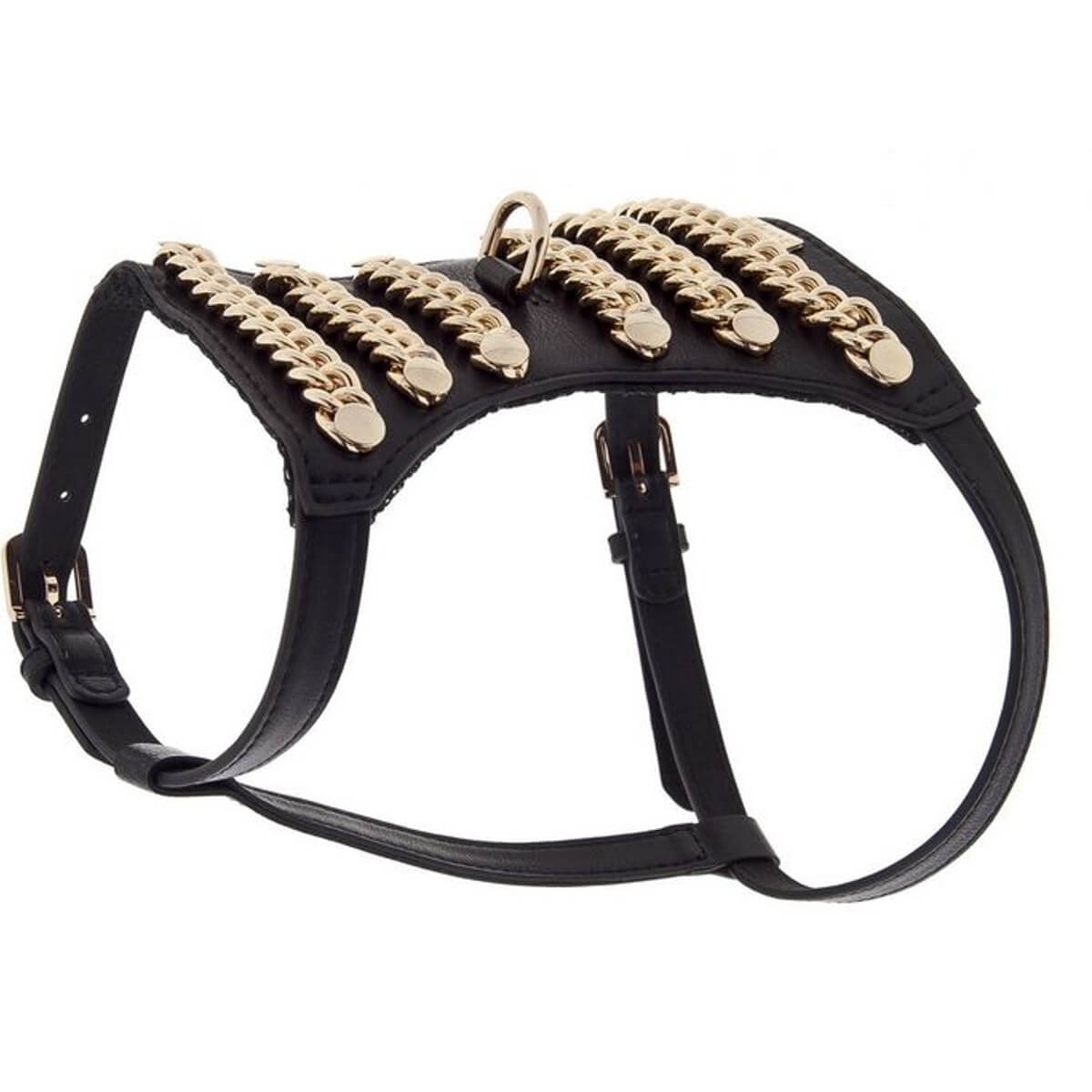 ferribiella-samaraki-harness-gold-chain-xrisi-alysida-ldr03 Αξεσουάρ βόλτας Μικρών Σκύλων από την εταιρεία Ferribiella σε συνεργασία με την Le Dangerouge.Μια γραμμή που αποτελείται από τσάντα, ζώνη-pochette, λουρί, κολάρο, ιμάντα, σαμαράκι και το ρούχο χαρακτηριστικά υψηλής ποιότητας με ασυνήθιστο σχεδιασμό.