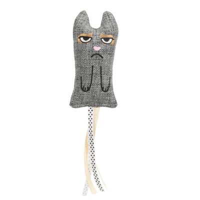Παιχνίδι γάτας από την Trixie με γέμιση το βότανο catnip. σχεδιο γατακι χρωμα γκρι