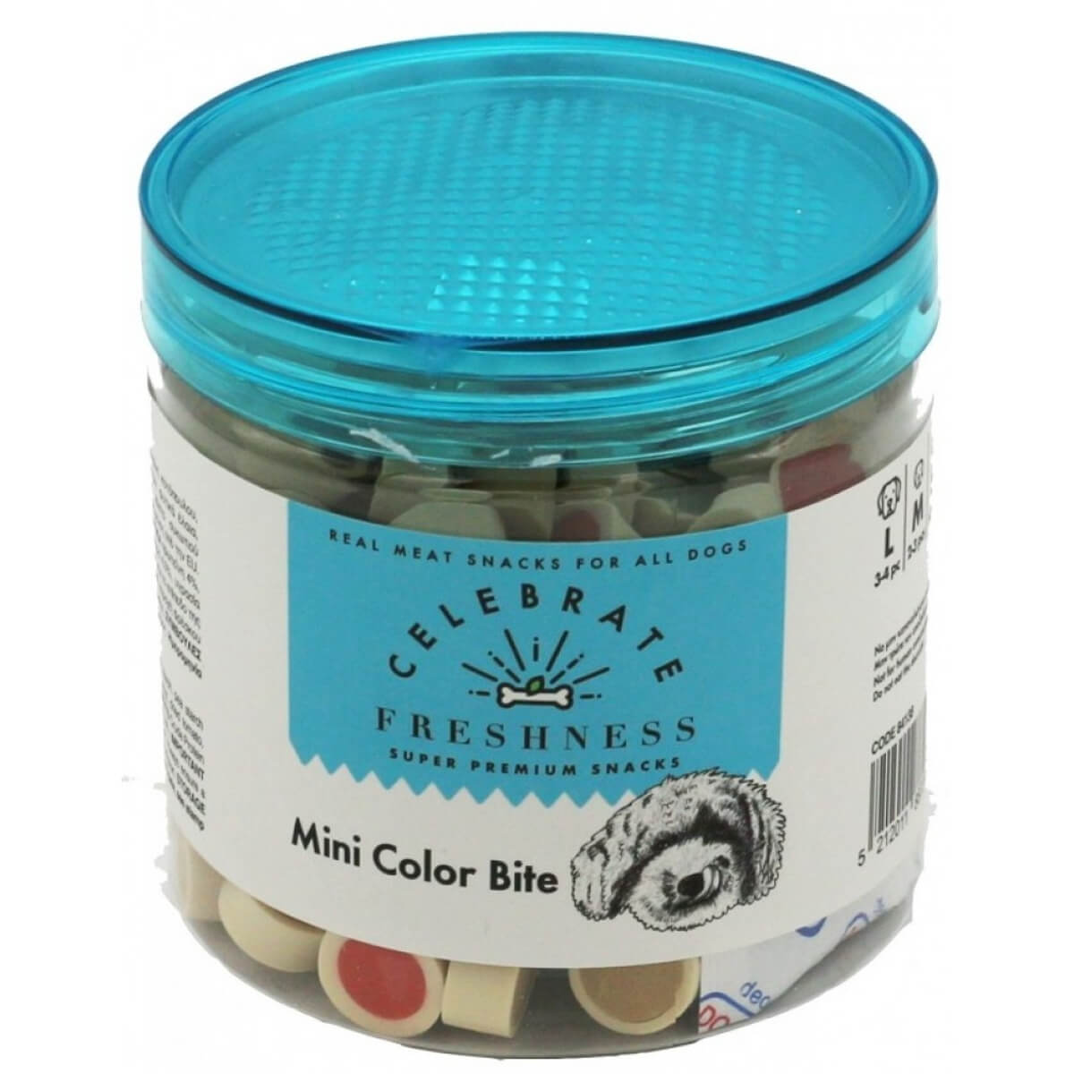 celebrate-freshness-mini-bone-slice-160gr-lixoudies-skylou (1) Celebrate Freshness MINI Color Bite 160gr, λιχουδια για σκύλους χωρις Γλουτένη