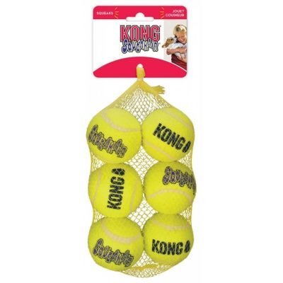 Air Dog Tennis Ball απο την Kong συνδυάζει το κλασικό παιχνίδι σκύλων το πετάτε και το κυνηγά ο σκύλος σας με ενσωματωμένο squeaker για ήχο.Μεγέθη:  Medium Ø 6 cmΣυσκευασία με 6 μπαλάκια 