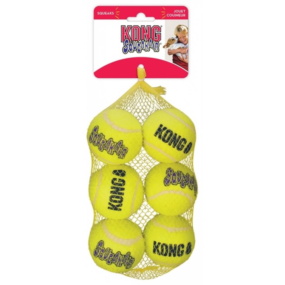 kong-mpales-tennis-painidi-skylou-syskevasia-6temaxia-mpales-squeak-air-balls-medium Air Dog Tennis Ball απο την Kong συνδυάζει το κλασικό παιχνίδι σκύλων το πετάτε και το κυνηγά ο σκύλος σας με ενσωματωμένο squeaker για ήχο.Μεγέθη: Medium Ø 6 cmΣυσκευασία με 6 μπαλάκια