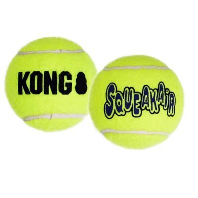 Air Dog Tennis Ball απο την Kong συνδυάζει το κλασικό παιχνίδι σκύλων το πετάτε και το κυνηγά ο σκύλος σας με ενσωματωμένο squeaker για ήχο.Μεγέθη:  Medium Ø 6 cmΣυσκευασία με 6 μπαλάκια 