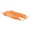 Stick / Στικ  σκύλου με Κοτόπουλο/ Chicken απο την εταιρεία Trixie Denta Fun chewing rolls, για λαχταριστό μασούλημα. Από αποξηραμένο δέρμα με επικάλυψη κοτόπουλο ιδιαίτερα παχύ για μεγάλη διάρκεια μασήματος.