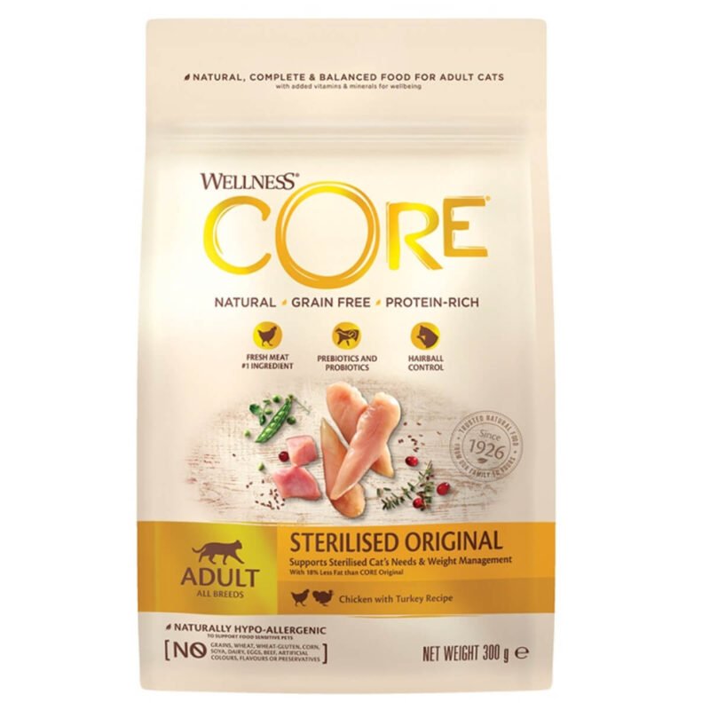 7880411-412-core-sterilized-original-all-breeds-adult-cat-chicken-turkey-trofi-enhlikhs-gatas-kotopoulo-galopoula-300gr